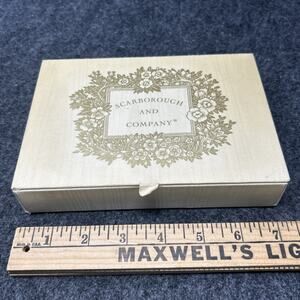 Scarborough and Company Vintage Perfume Bottle Storage Box Vanity Decor Trinket